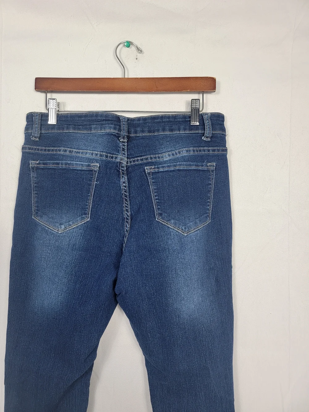 Fashion Nova 13/14 Dark Blue Distressed Skinny Jeans